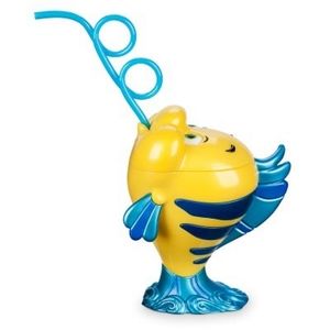 RARE Disney Store Exclusive The Little Mermaid Flounder Fish tumbler 2018
